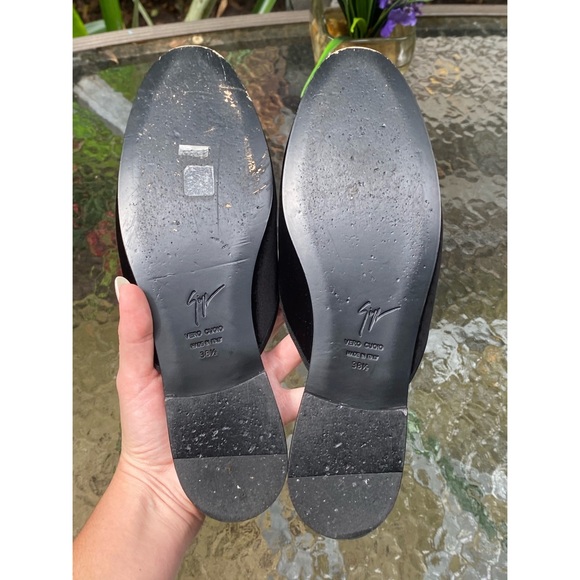 Giuseppe Zanotti Black Velvet Bonjour Nuit Shoes - Picture 5 of 16